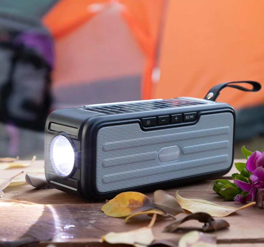 Radio Solar Portabil Cu Incarcare Solara Si Lanternă LED, Baterie 1200mAh, Functii Multiple