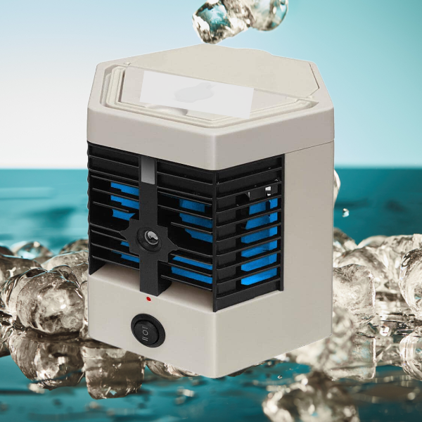 Mini Aer Conditionat Portabil, 2 Moduri De Functionare, Putere 10W, Incarcare USB