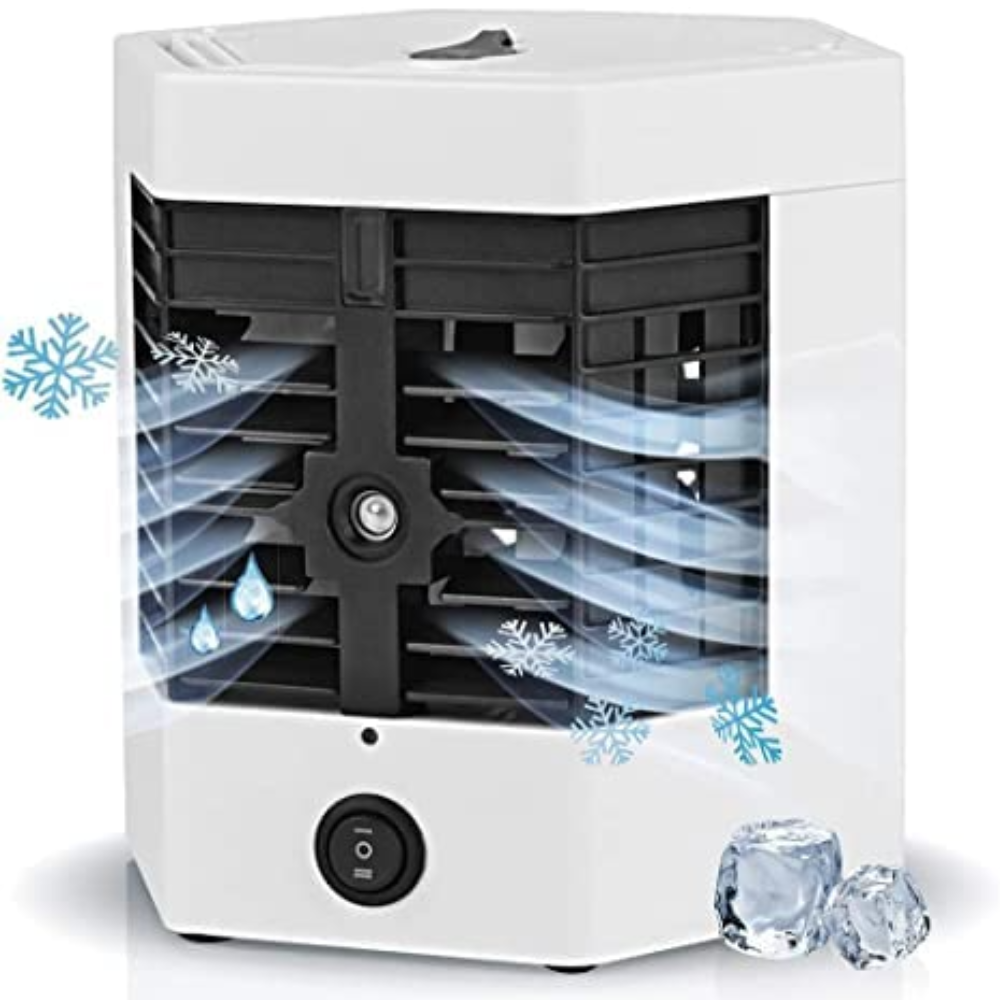 Mini Aer Conditionat Portabil, 2 Moduri De Functionare, Putere 10W, Incarcare USB