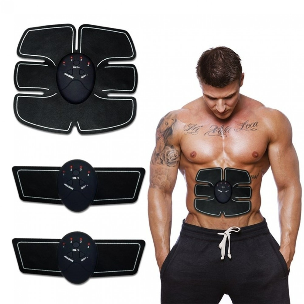1+1 GRATIS: Aparat Pentru Electrostimulare Musculara EMS Pro 3, Pentru Abdomen Si Brate