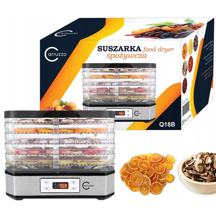 Deshidrator Pentru Fructe, Legume Si Ierburi Aromatice, 5 Nivele, 250W, Cu Afisaj LCD, 40-70 °C