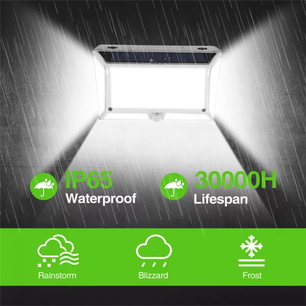Set 4 Lampi Solare 80 LED, Luminozitate Puternica, 3 Moduri de Lumina, Protectie IP66