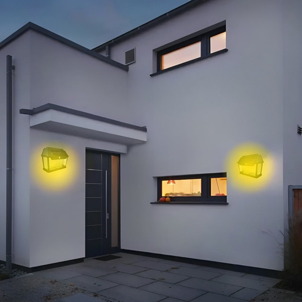 Lampa Solara De Perete Cu 3 Becuri LED, Cu Senzor de Miscare si Lumina, 3 Moduri de Iluminare, Rezistenta la Apa