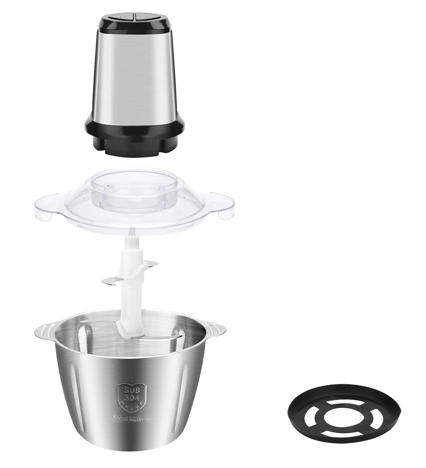 Tocator Electric Multifunctional,Capacitate 5L, Pentru Carne, Fructe si Legume, Bol Din Inox,Putere 1000W