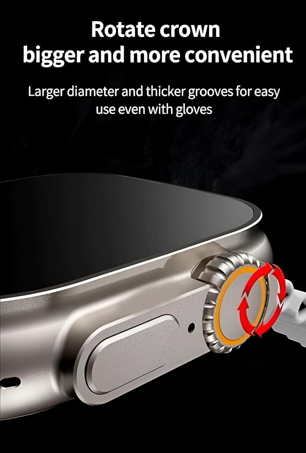 Ceas Smartwatch S9 Ultra, Deluxe Edition, Incarcare Wireless, Notificare Apel, Ritm Cardiac, Monitorizare Somn cu Bratara din Silicon