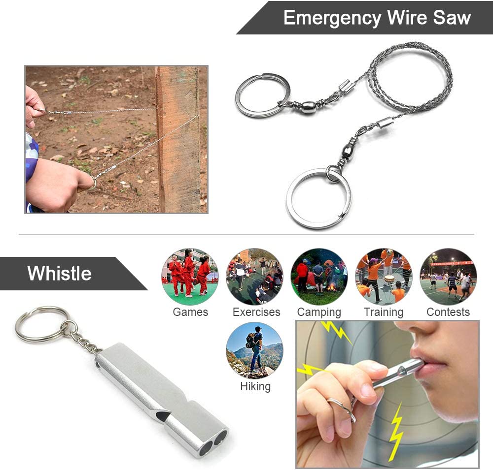 Kit Multifunctional Pentru Supravietuire, In Situatii Extreme, Ideal Pentru Cutremur, 13 Piese