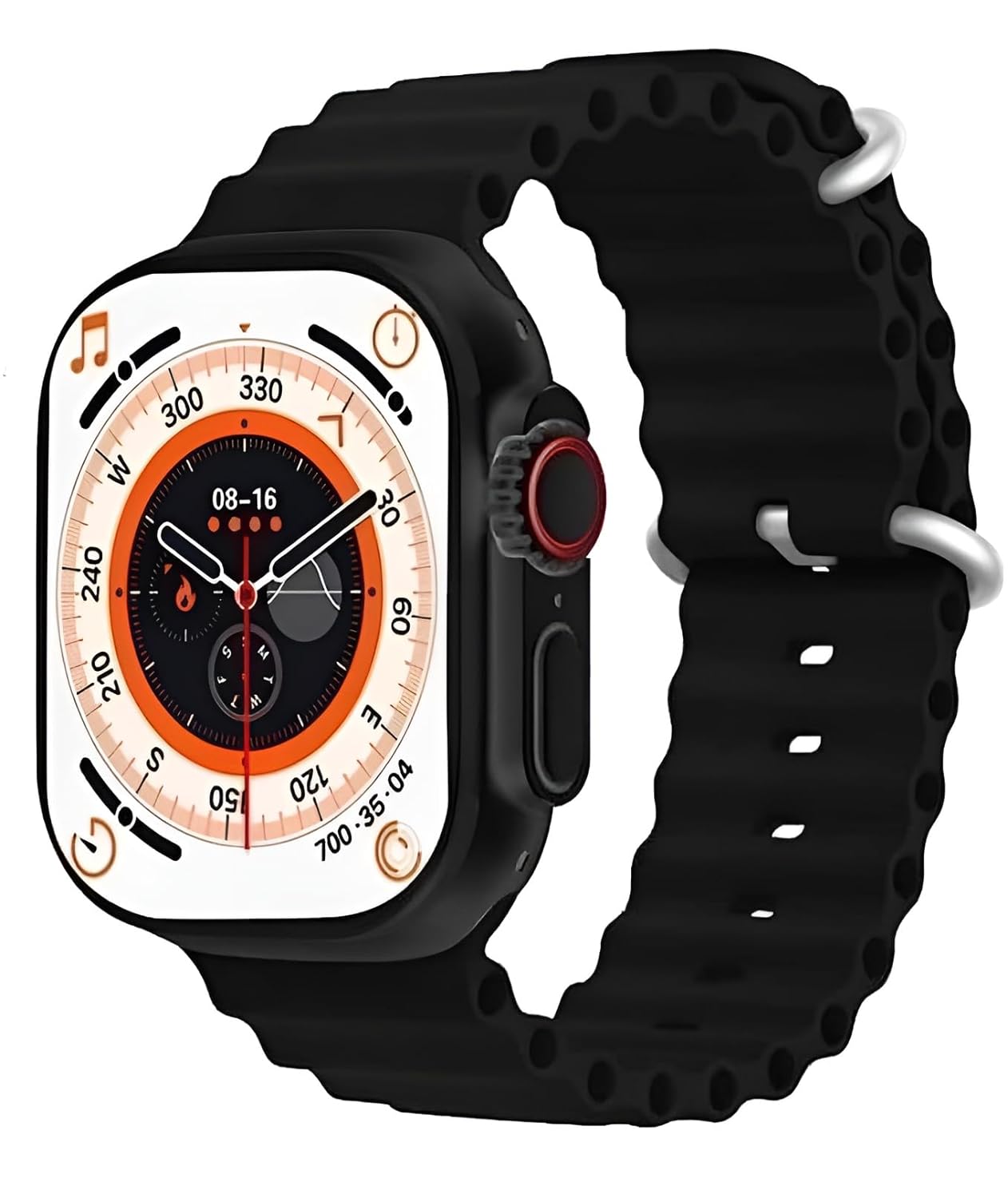 Ceas Smartwatch S9 Ultra, Deluxe Edition, Incarcare Wireless, Notificare Apel, Ritm Cardiac, Monitorizare Somn cu Bratara din Silicon