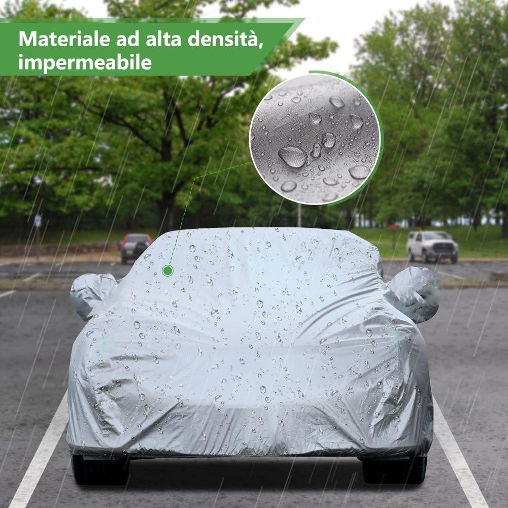 Prelata Universala Pentru Autoturisme, Acopera Complet Masina, Usor de Depozitat, Gri+ CADOU SURPRIZA