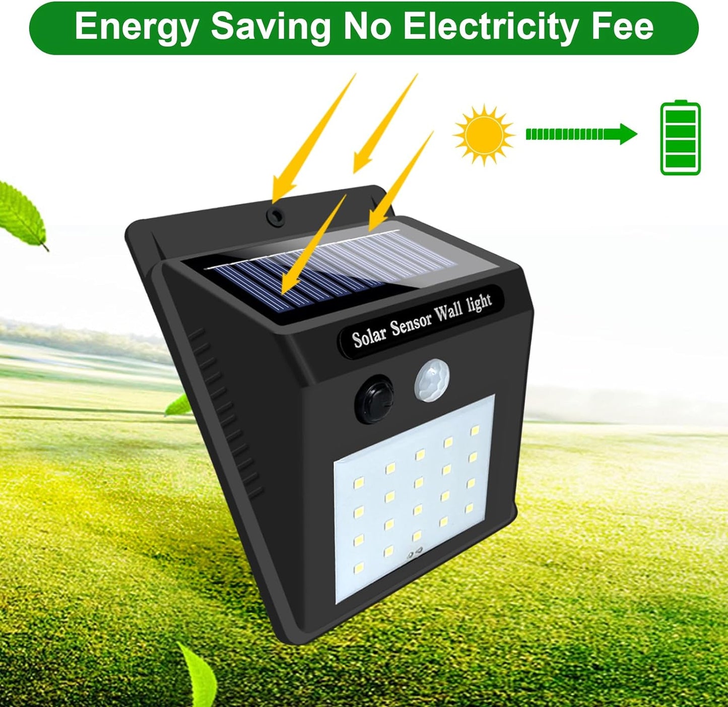 Lampa Cu Incarcare Solara, Cu Telecomanda si Senzor de Miscare, 100 LED COB + Lampa Cu Incarcare Solara 20 LED, CADOU