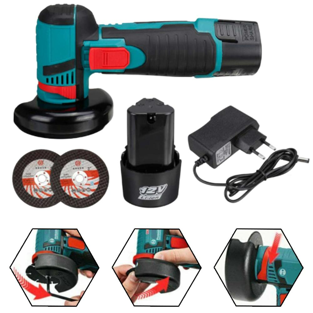 Mini Polizor Unghiular Electric cu Acumulator,Flex Portabil, 12V, Disc 76MM