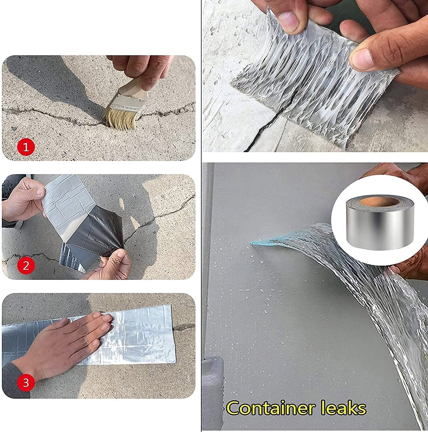 Banda Adeziva Durabila, Rezistenta La Apa si Temperaturi Inalte, Pentru Reparatii si Izolatii, 5 cm x 5 m, 1+1 CADOU