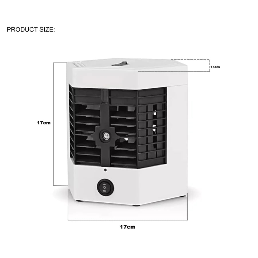 Mini Aer Conditionat Portabil, 2 Moduri De Functionare, Putere 10W, Incarcare USB