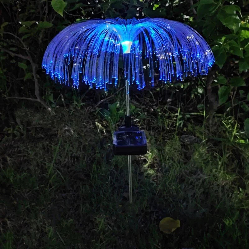 Set De 2 Lampi Solare Pentru Gradina, Tip Palmier, Culori RGB, Protectie La Apa IP65