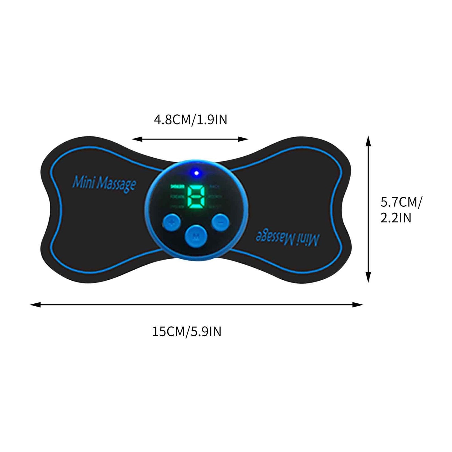 Mini Aparat De Masaj Cervical, Cu Impulsuri Electromagnectice, 5 Moduri De Masaj Si Timmer