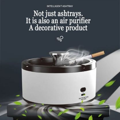 1+1 GRATIS: Scrumiera electrica cu aspiratie COMPLETA pentru curatarea aerului