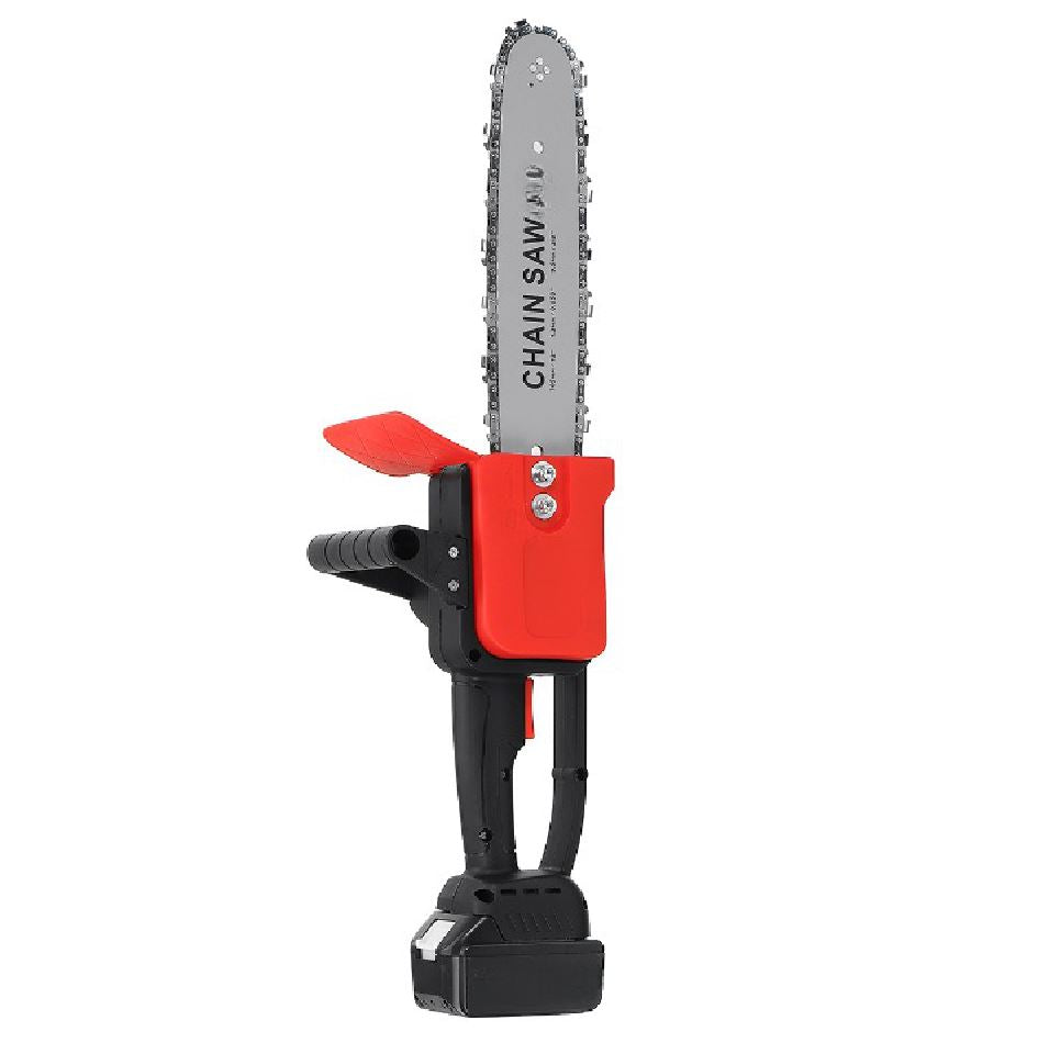 Drujba Cu Sistem de Ungere, cu 2 x Lama 25 cm, 2 x Lant, 1 Acumulator 48V, Geanta de Transport CADOU