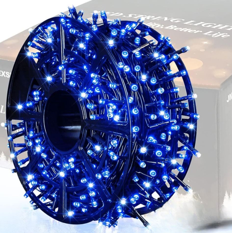 1+1 GRATIS:Instalatie De Craciun Tip Rola, 8 Jocuri De Lumini, LED-uri Mari, Rezistenta La Vreme Rea, Alimentare 220V, Interior/ Exterior