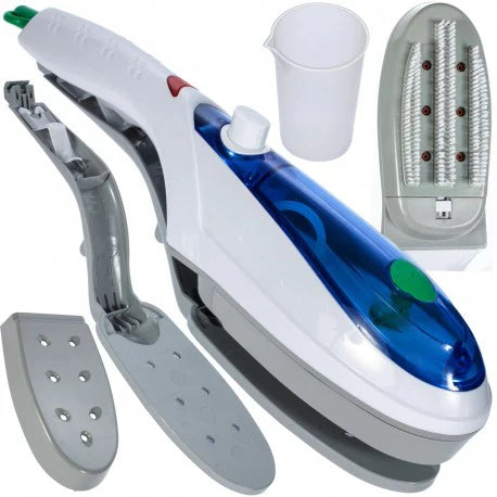 1+1 GRATIS: Fier de calcat vertical cu aburi portabil cu design ergonomic, 800W Tobi Travel Steamer