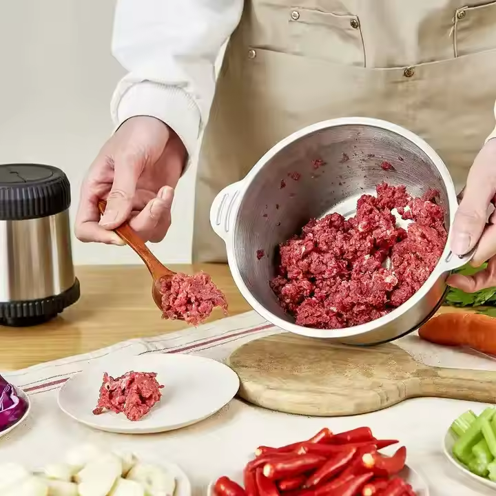 Tocator Electric Multifunctional,Capacitate 5L, Pentru Carne, Fructe si Legume, Bol Din Inox,Putere 1000W