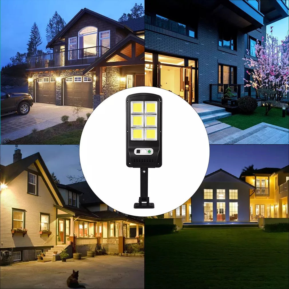 Set De 4 Lampi Solare, Cu Senzor De Miscare SI Telecomanda, 300W + CADOU Dus Solar 20 Litri