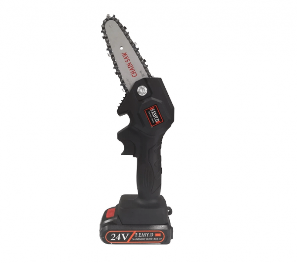PACHET PROMO: Mini Fierastrau Electric Cu 2x Acumulatori + 2x Lant + 1x Lama,4 Inch