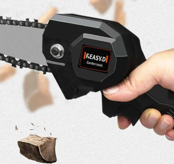 Pachet PROMO: Mini Fierastrau Electric Cu Acumulator 24V+ 1 Lant + 1 Lama, 6 Inch