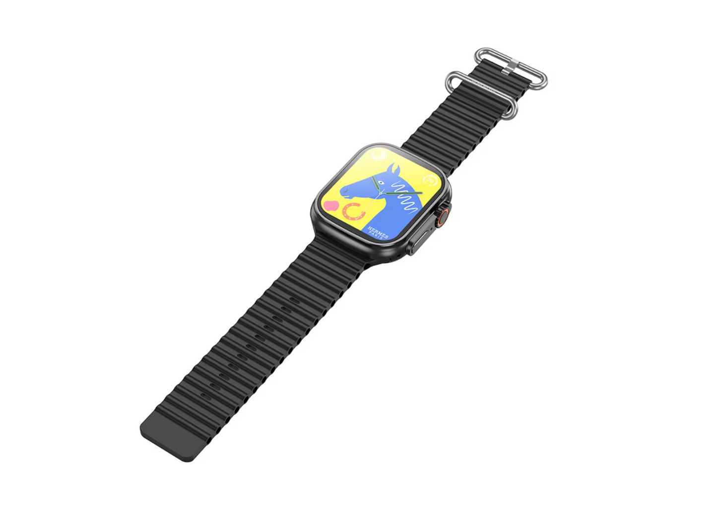 Ceas Smartwatch S9 Ultra, Deluxe Edition, Incarcare Wireless, Notificare Apel, Ritm Cardiac, Monitorizare Somn cu Bratara din Silicon