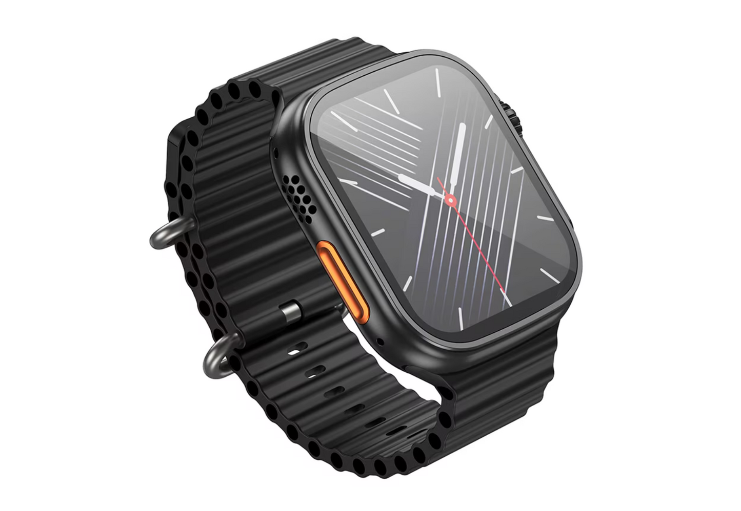 Ceas Smartwatch S9 Ultra, Deluxe Edition, Incarcare Wireless, Notificare Apel, Ritm Cardiac, Monitorizare Somn cu Bratara din Silicon