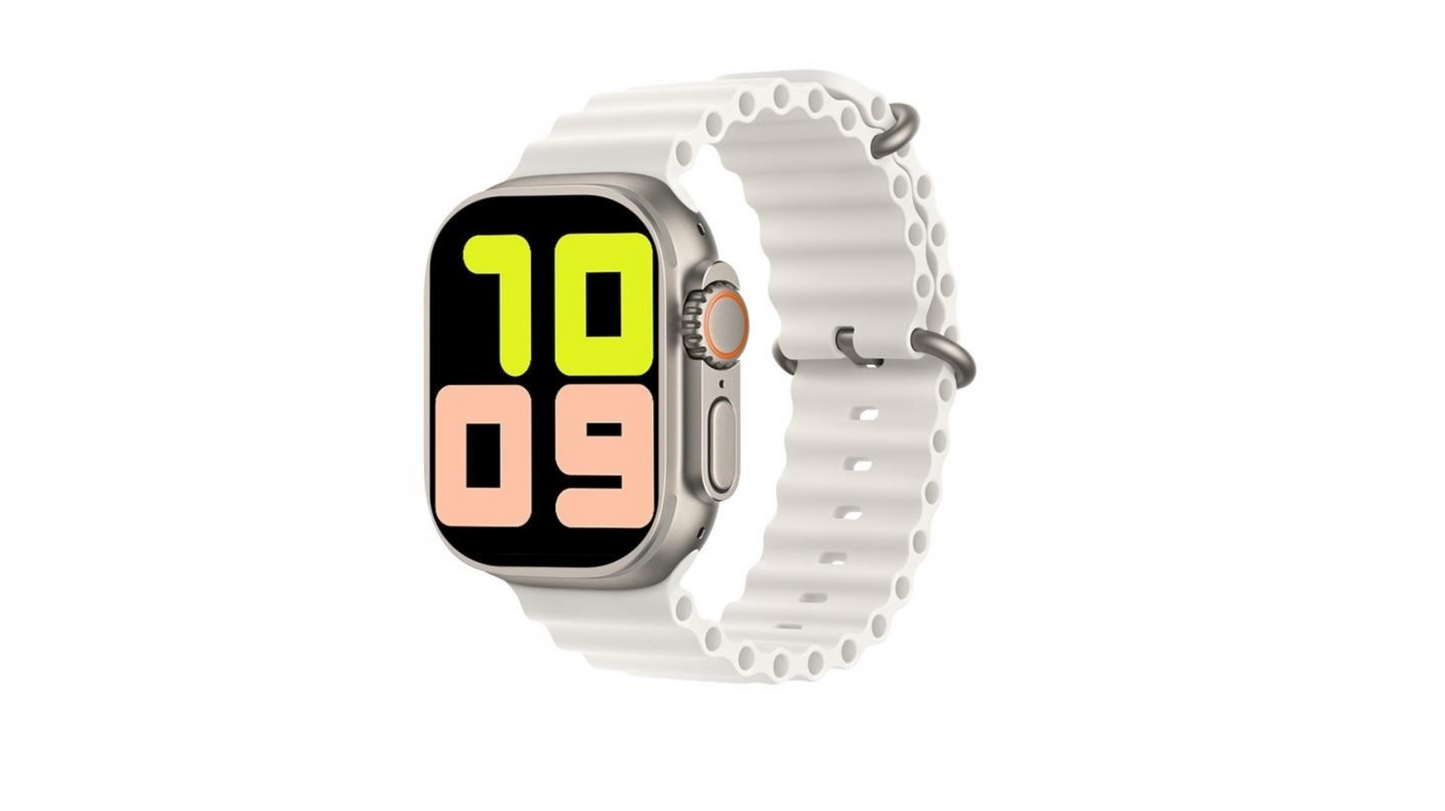 Smartwatch Ultra II, Carcasa Titanium, Incarcare Wireless, Functii Monitorizare Somn, Ritm Cardiac, Exercitii Fizice, Notificari Apeluri, Mesaje, Ecran 2'', Bratara Silicon Inclusa