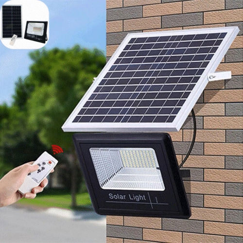 PACHET PROMOTIONAL: Proiector Puternic Si Rezistent La Apa IP66 VELORA 200W + Panou Solar + Telecomanda Si Accesorii,Incarcare Rapida + Accesorii+ Lampa Solara 100x Led CADOU