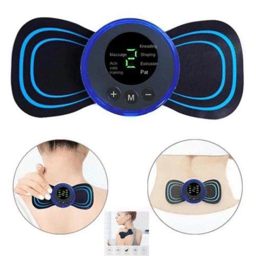 Mini Aparat De Masaj Cervical, Cu Impulsuri Electromagnectice, 5 Moduri De Masaj Si Timmer