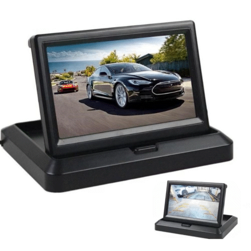 Monitor Color 4.3 Inch, Pentru Camera De Marsarier, Rabatabil, Rezolutie 480 x 272