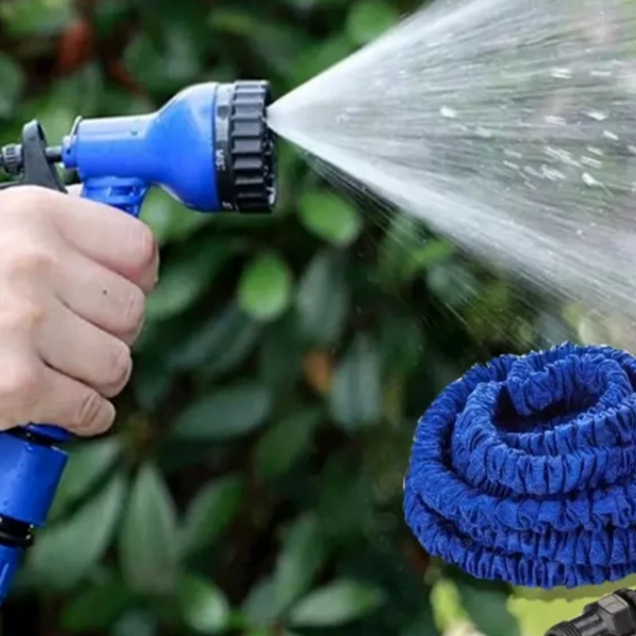 Furtun Extensibil SUPER GARDEN pana la 60m + PISTOL DE STROPIT cadou