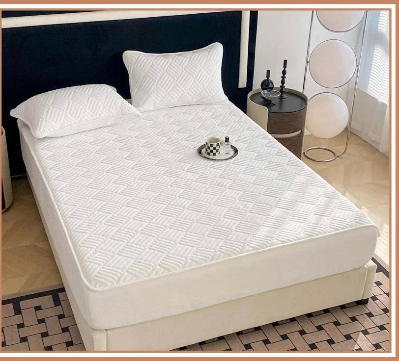 Topper Pentru Saltea, Cu Elastic, Material Tip Catifea, 160 X 200 cm + 2 Fete de Perna CADOU