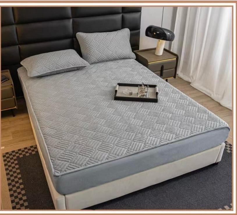Topper Pentru Saltea, Cu Elastic, Material Tip Catifea, 160 X 200 cm + 2 Fete de Perna CADOU