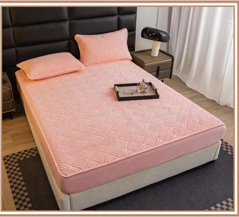 Topper Pentru Saltea, Cu Elastic, Material Tip Catifea, 160 X 200 cm + 2 Fete de Perna CADOU