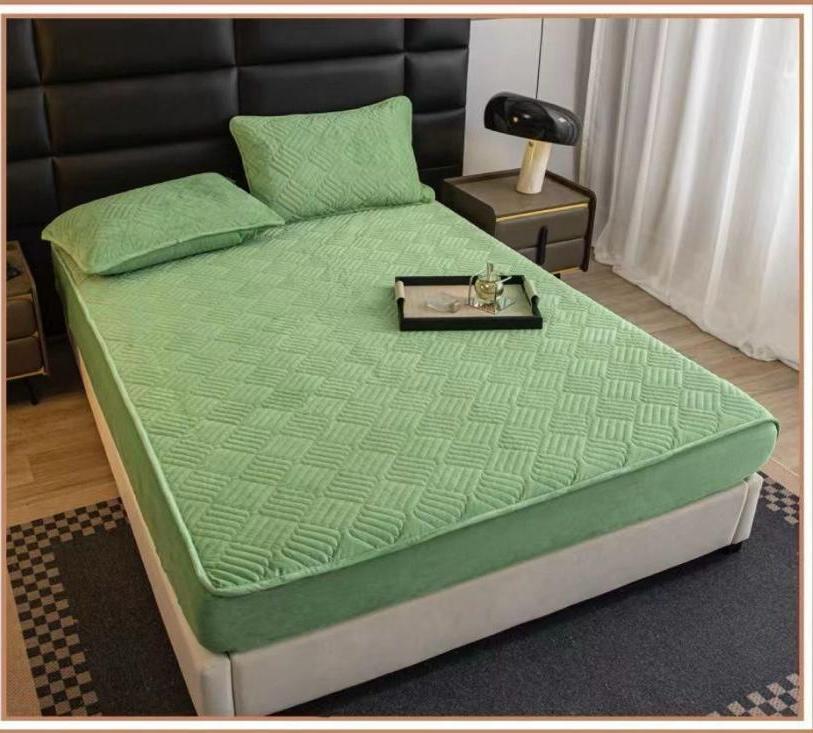 Topper Pentru Saltea, Cu Elastic, Material Tip Catifea, 160 X 200 cm + 2 Fete de Perna CADOU