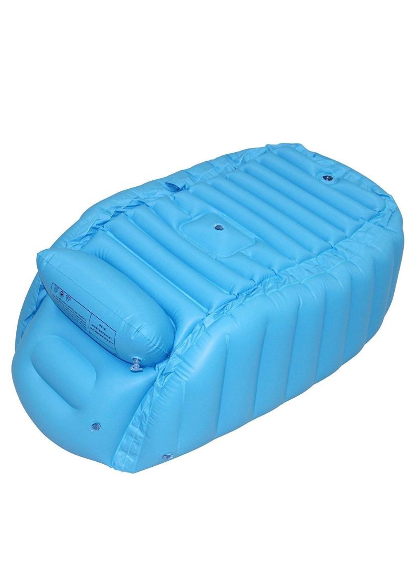 PACHET PROMO: Piscina Gonflabila Premium 115x 82x 33 cm + Cadita Gonflabila Bebelusi 0–36 luni + Pompa Electrica