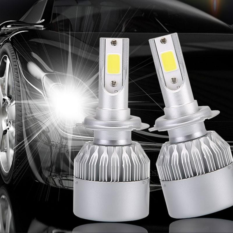 Pachet Complet Auto: 1 x Set LED-uri H7 + 1 x Banda Auto 5m + 20 x Benzi Luminoase Roti
