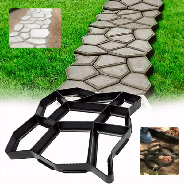 1+1 GRATIS: Matrita Pentru Turnat Pavaje, Piatra Artificiala, Dale Din Beton, Reutilizabila, Dimensiuni 430x430mm