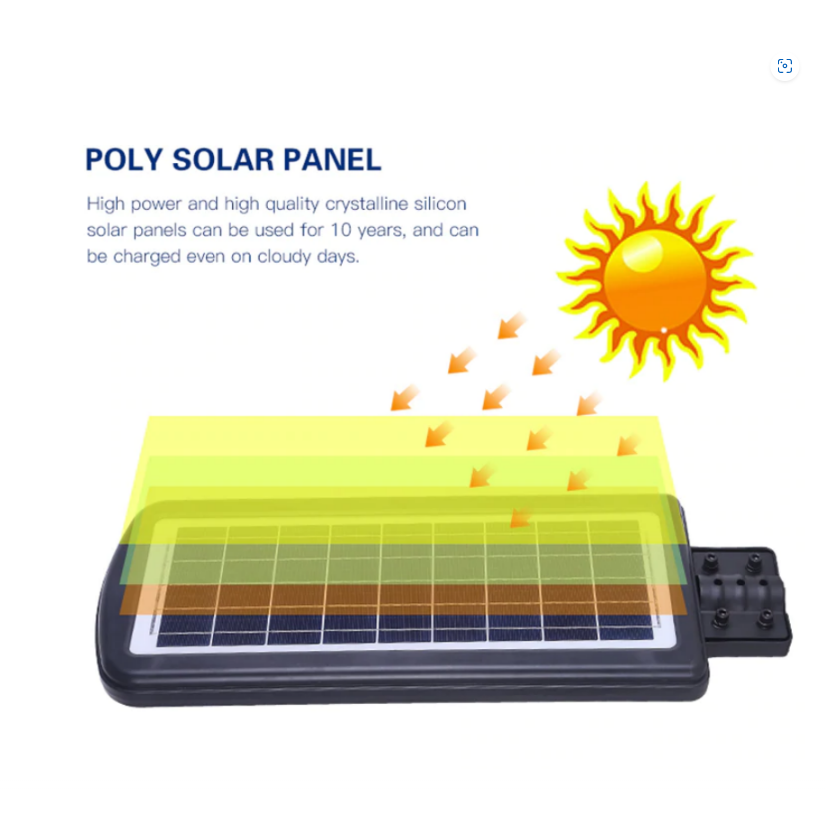 Stalp Stradal cu Incarcare Solara, Panou Solar Integrat, Putere 50W + Stalp De Sustinere Cadou