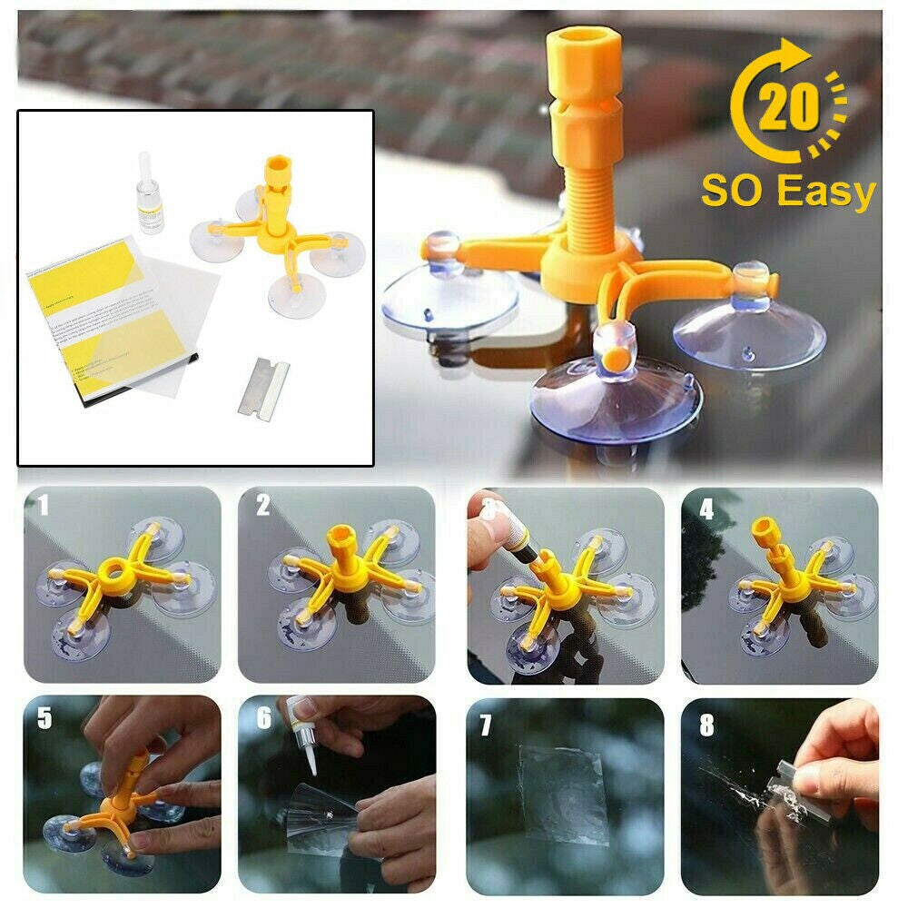 Kit 4 Senzori De Parcare, Cu Afisaj si Semnal Acustic, Pentru Orice Masina + Kit Reparatie Parbriz CADOU