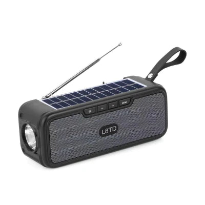 Radio Solar Portabil Cu Incarcare Solara Si Lanternă LED, Baterie 1200mAh, Functii Multiple