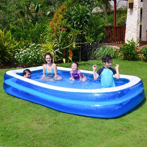 LICHIDARE STOC: Piscina Gonflabila De 201x150x51cm + CADOU Pompa pentru Umflat