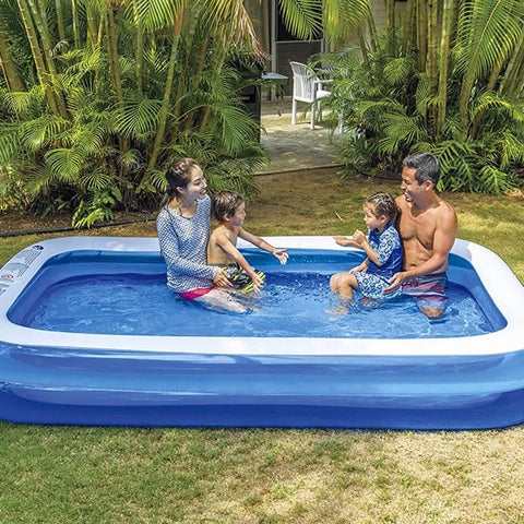 LICHIDARE STOC: Piscina Gonflabila De 201x150x51cm + CADOU Pompa pentru Umflat