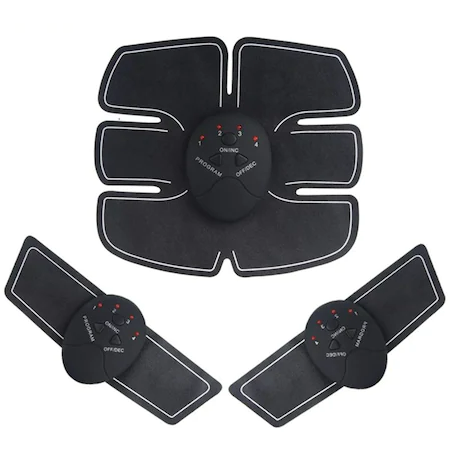 1+1 GRATIS: Aparat Pentru Electrostimulare Musculara EMS Pro 3, Pentru Abdomen Si Brate