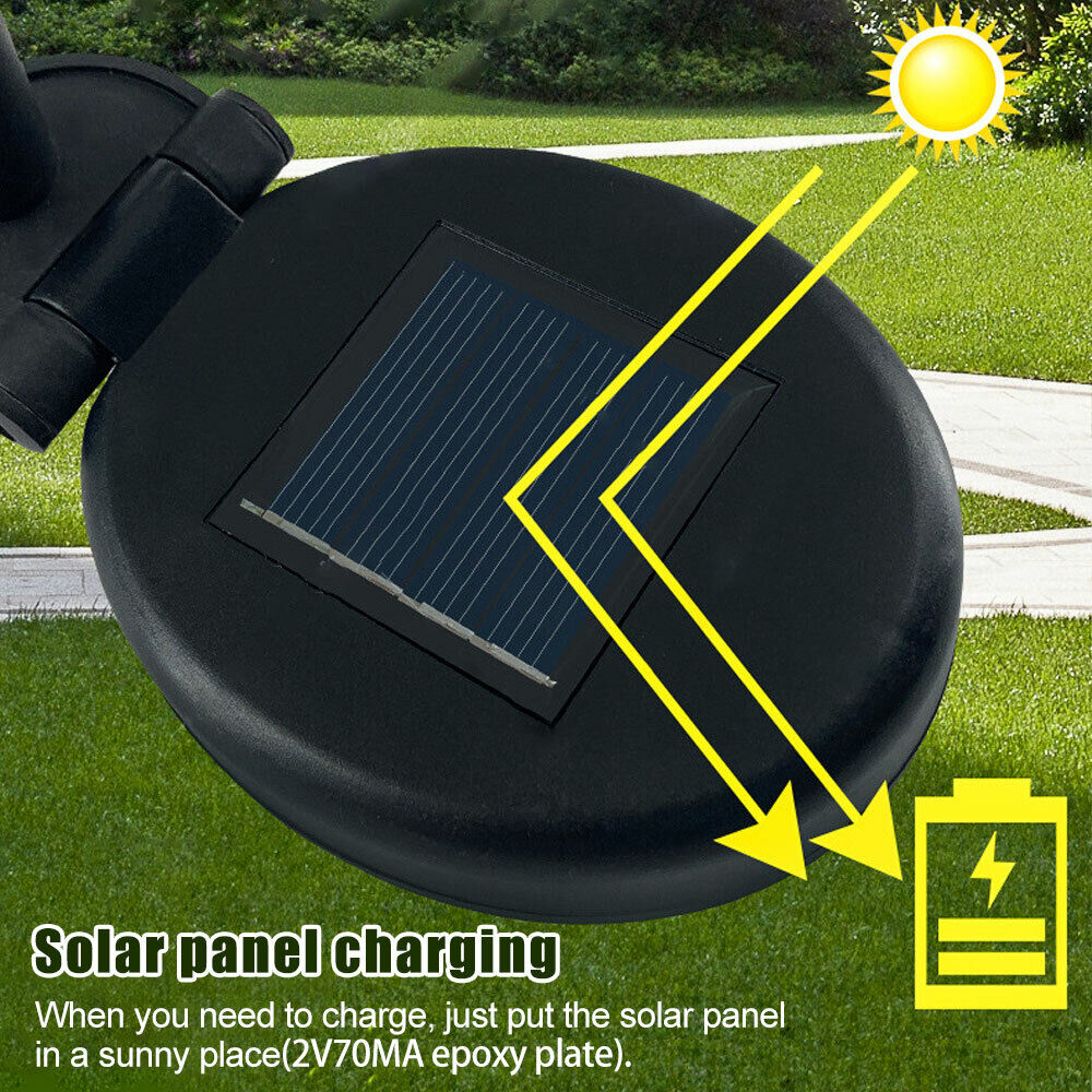Set De 2 Lampi Solare Pentru Gradina, Tip Palmier, Culori RGB, Protectie La Apa IP65