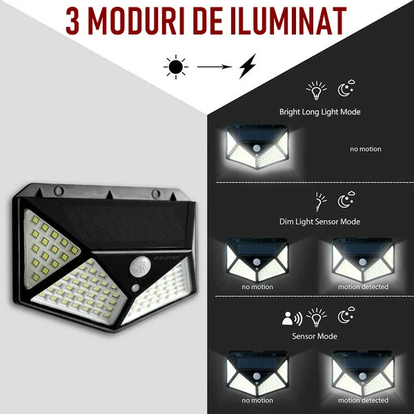 ✨ Pachet Premium: 8 Lămpi Solare cu 100 LED-uri – Iluminare Puternică pentru Curtea Ta! 🌞💡