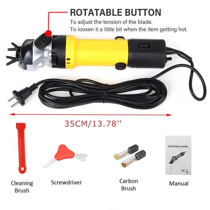 Masina Electrica Profesionala De Tuns Oi, Putere 850W , 6 Trepte De Viteza + Geanta De Depozitare Inclusa