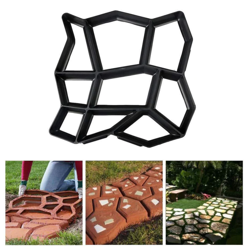 1+1 GRATIS: Matrita Pentru Turnat Pavaje, Piatra Artificiala, Dale Din Beton, Reutilizabila, Dimensiuni 430x430mm
